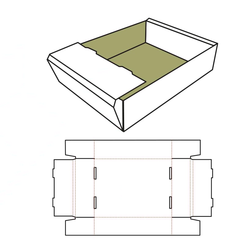 FEFCO 0422 - selvlåsende bakke