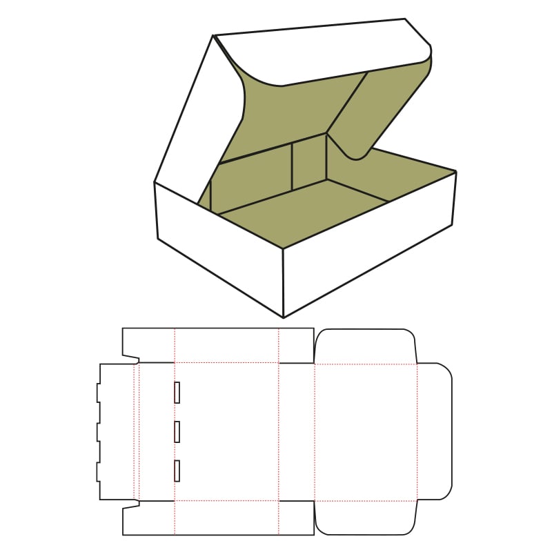 FEFCO 0426 Selvlåsende kasse
