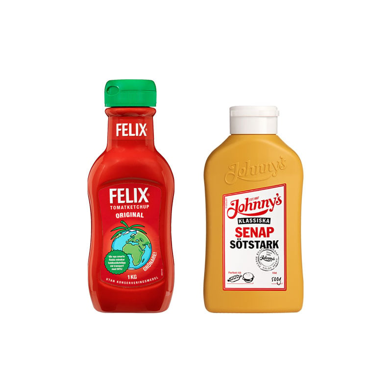Ketchup og sennep