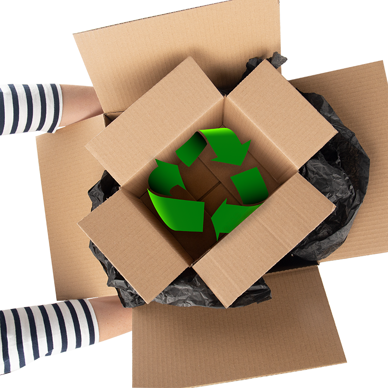 Budget papkasser af genbrugspapir