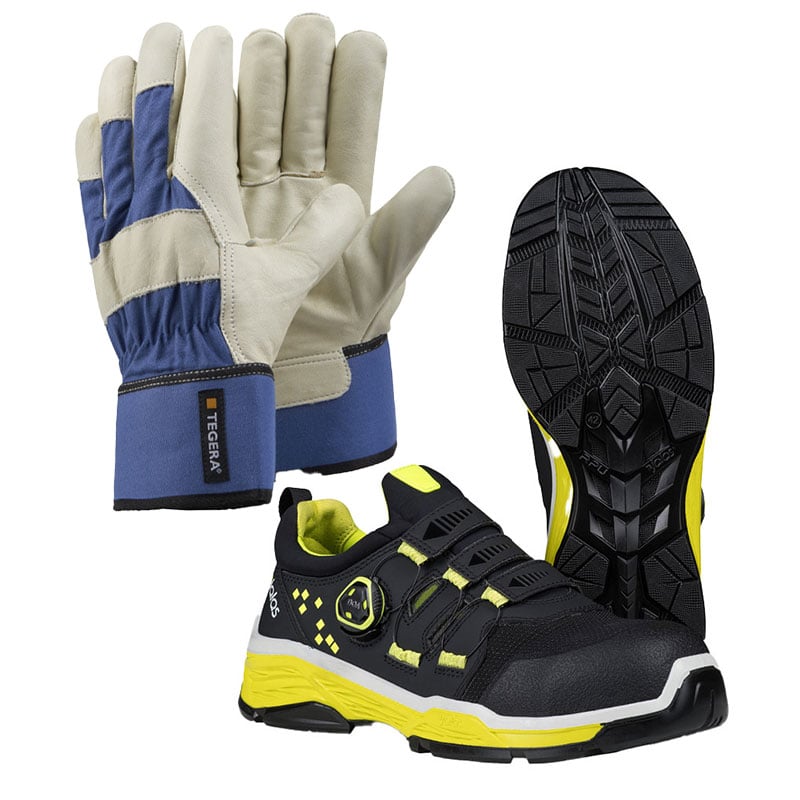 Arbejdshandsker og sikkerhedssko