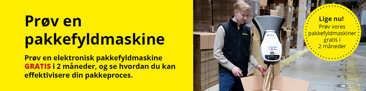 Prøn pakkefyldmaskine gratis i 2 måneder