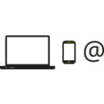 Laptop & mobil ikon