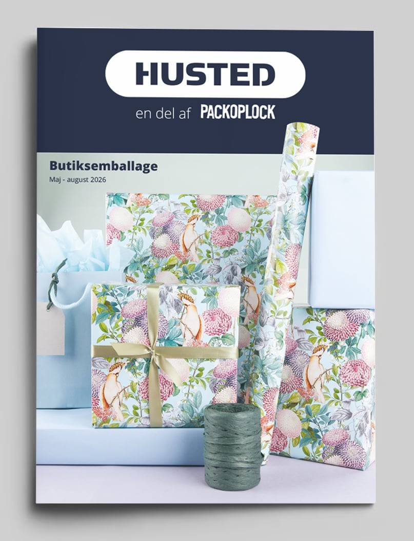 Husted emballage Butikskatalog maj-august 2026