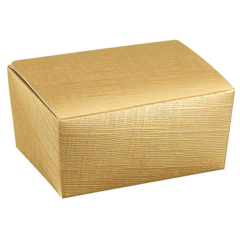 Gaveæske liniepræget guld - 1