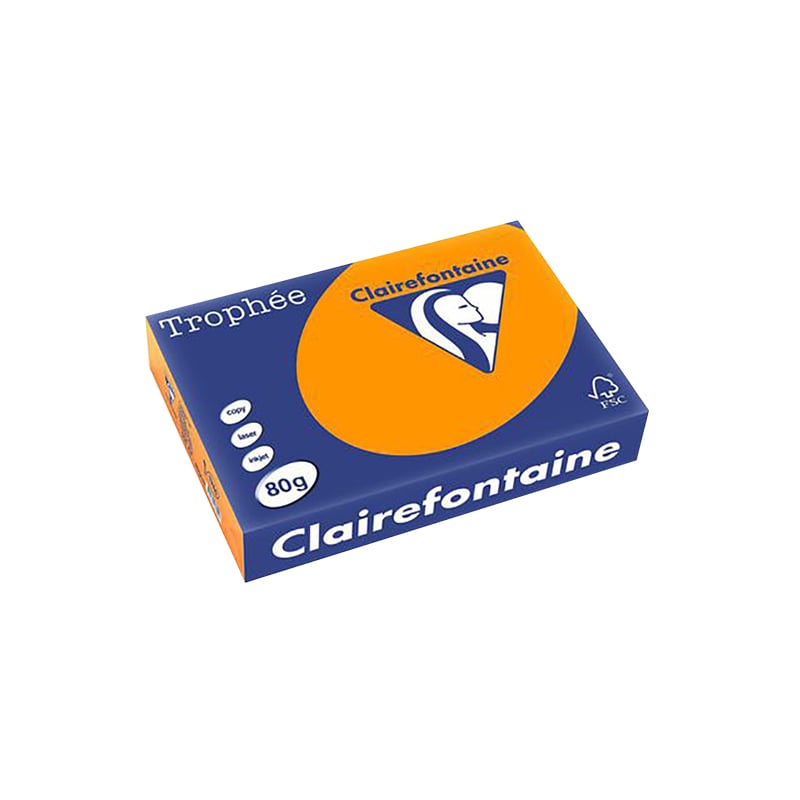 Farvet papir A4 orange - 1