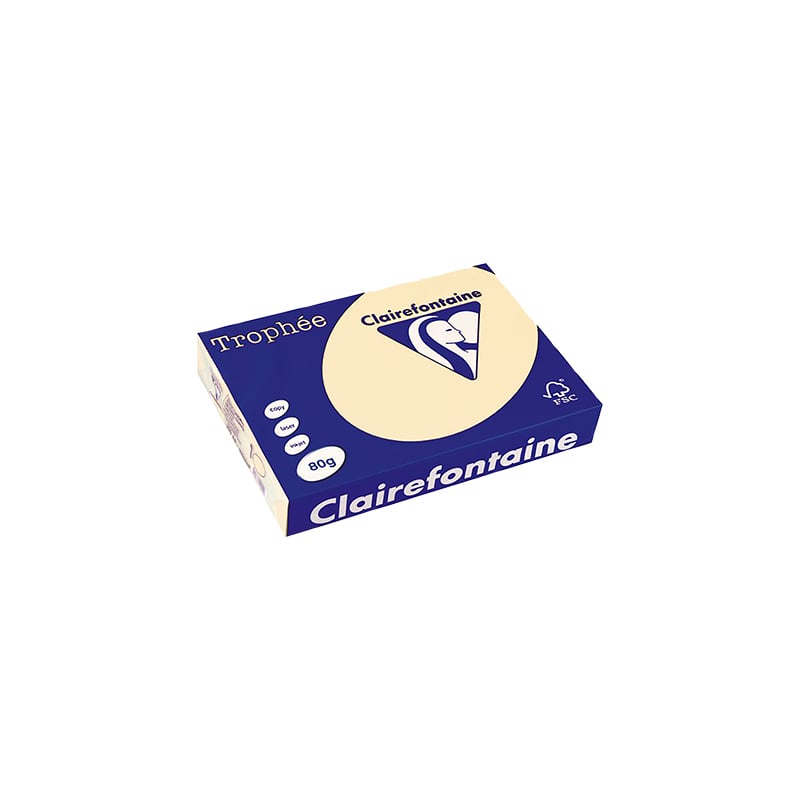 Farvet papir A4 creme - 1