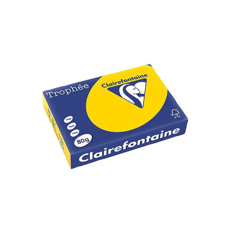 Farvet papir A4 guldfarvet - 1
