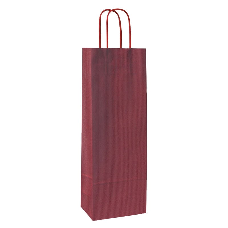 Vinpose med snoede håndtag vinrød - 1