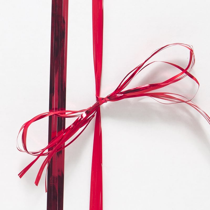 Raphlene plasticbånd metallic rød - 1