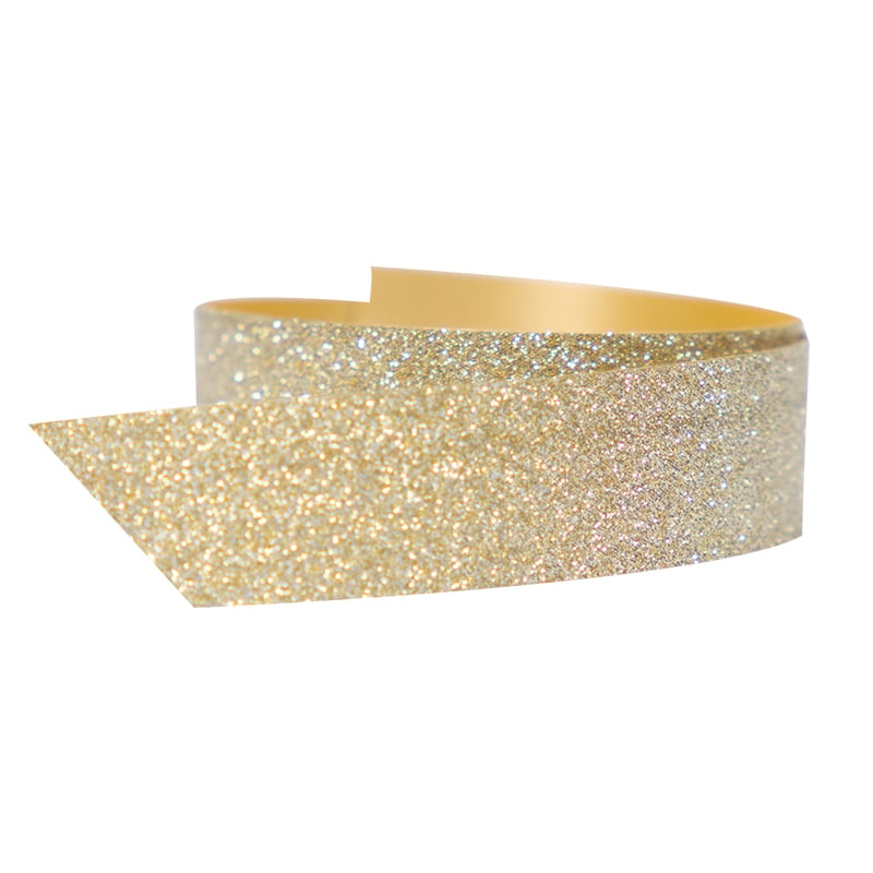 Polybånd glitter guld - 1
