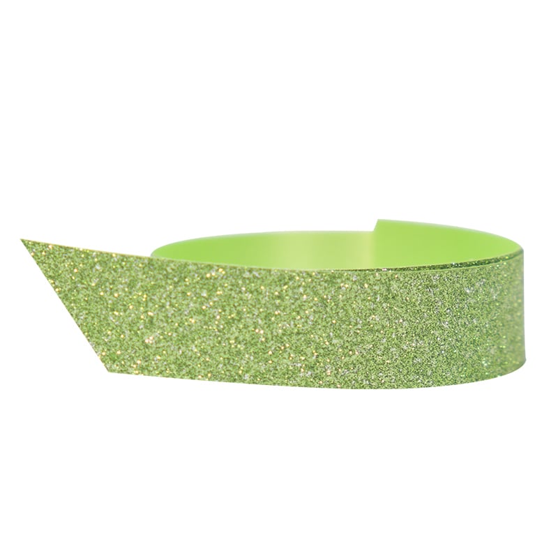 Polybånd glitter grøn - 1