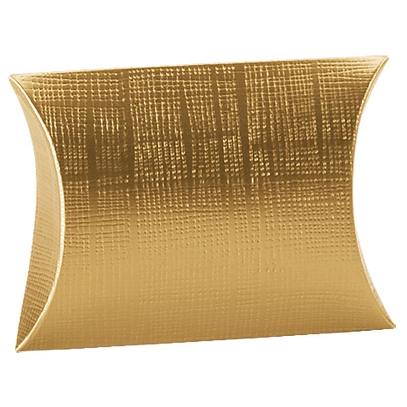 Gaveæske elipse hørpræget guld - 2