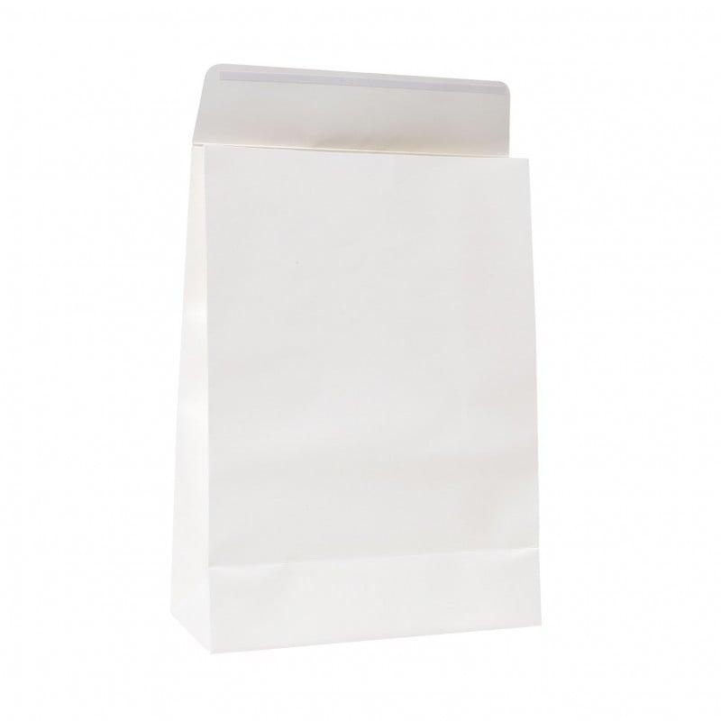 Gavepose med tapelukning hvid - 1