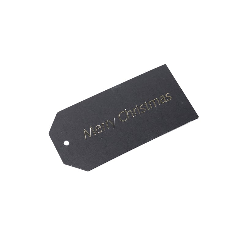 Hængemærke merry christmas sort