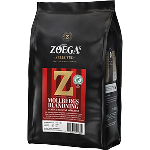 Zoega Kaffe Mollbergs blandet hele bønner - 1