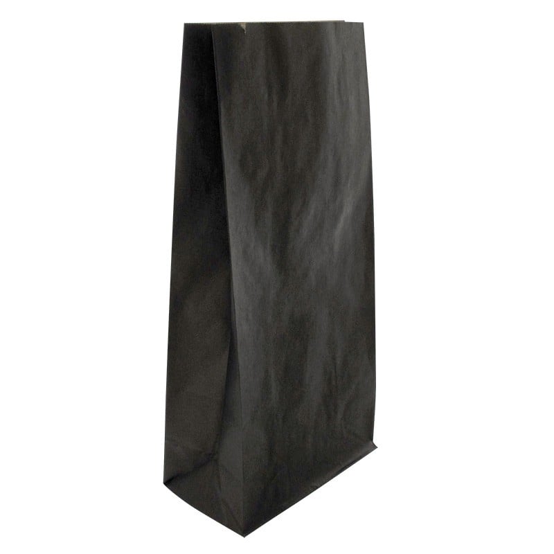 Papirspose sort med klodsbund - 1
