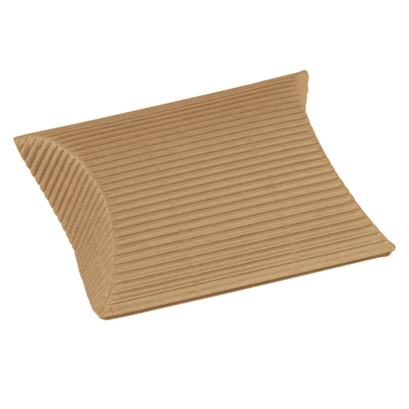 Fix gaveæske brun 1-lag bølgepap, elipseæske - 1