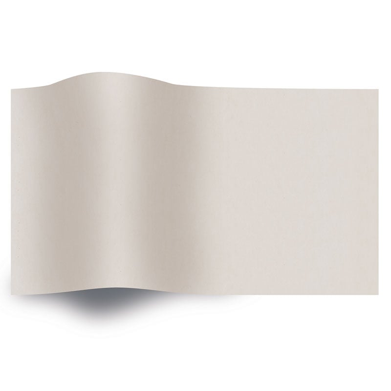 Silkepapir ensfarvet khaki Beige