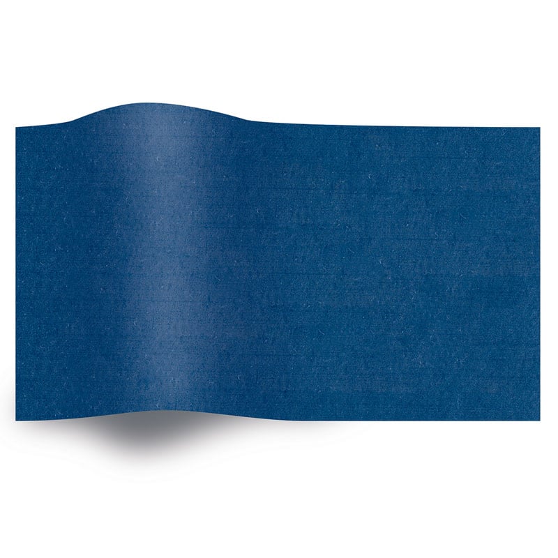 Silkepapir ensfarvet parade blue