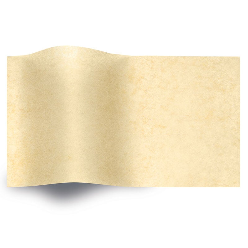 Silkepapir ensfarvet 100% genbrugs kraftpapir