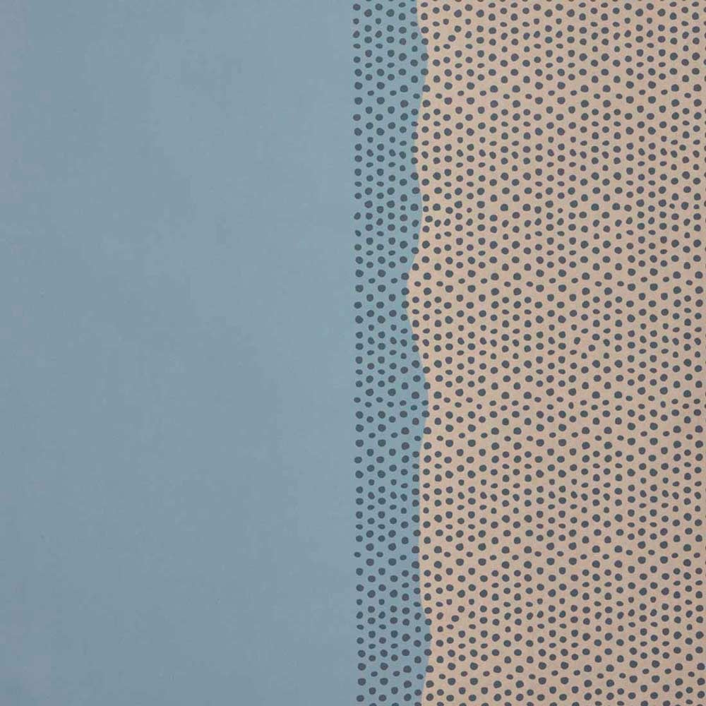 Gavepapir Half Dots Blue