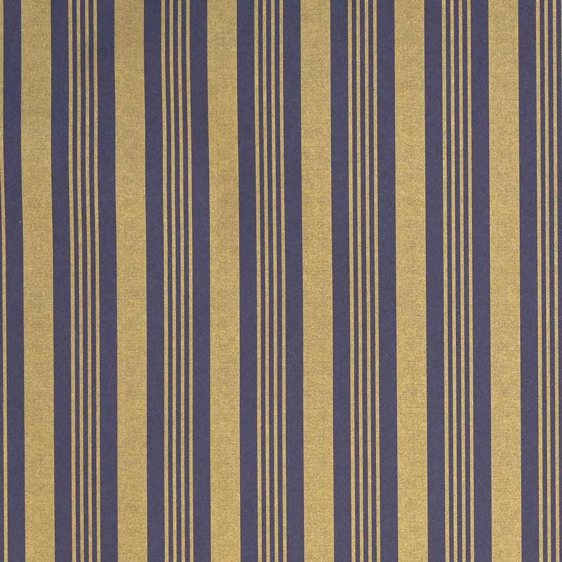 Gavepapir French Stripes Blue/Gold