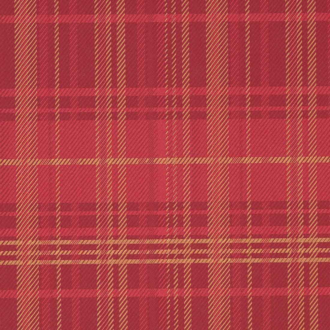 Gavepapir Tartan Bordeaux/Gold