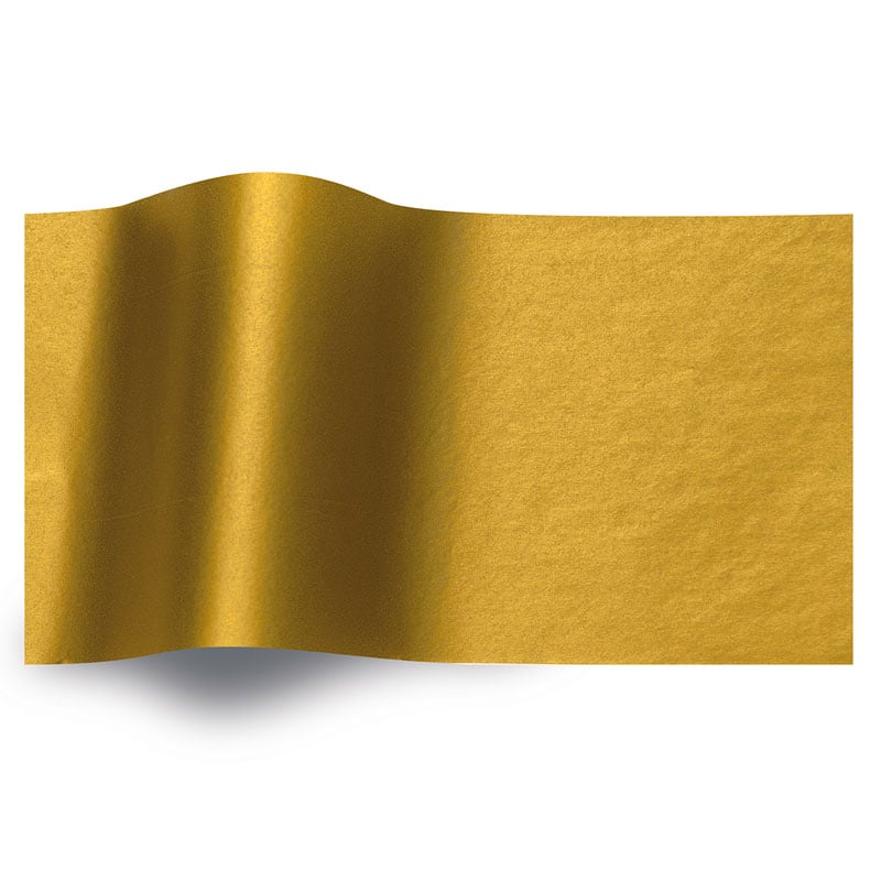 Silkepapir metal guld 1-sidet