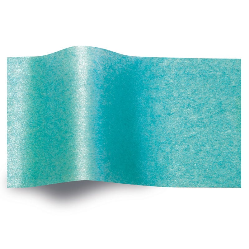 Silkepapir pearl lys turkis - 1