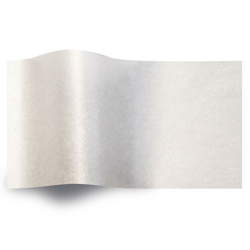 Silkepapir pearl hvid