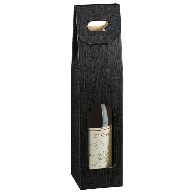 Flaske æske liniepræget sort fra 1 til 3 flasker - 3