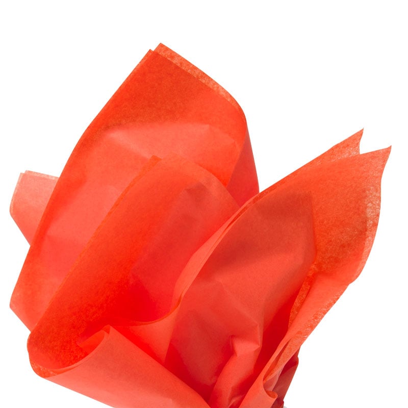 Farvet silkepapir orange - 1