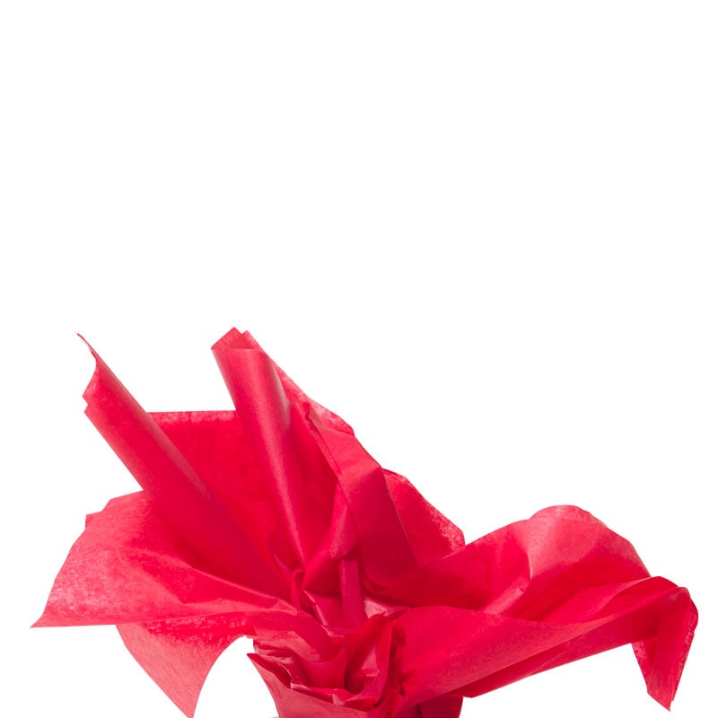 Farvet Silkepapir cherry - 1