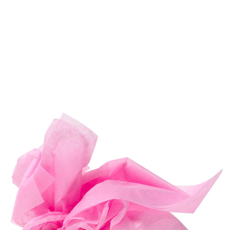 Farvet Silkepapir pastelrosa - 1