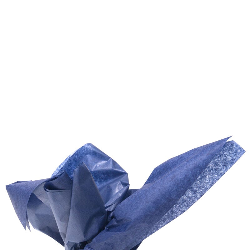Farvet Silkepapir marineblå - 1