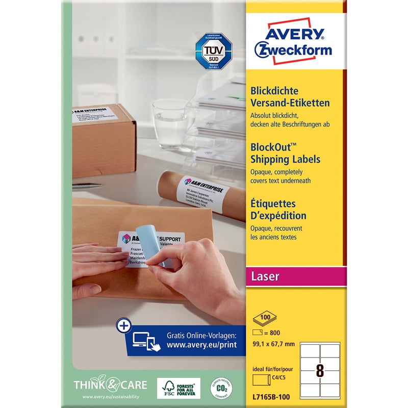 Avery etiketter BlockOut - 1