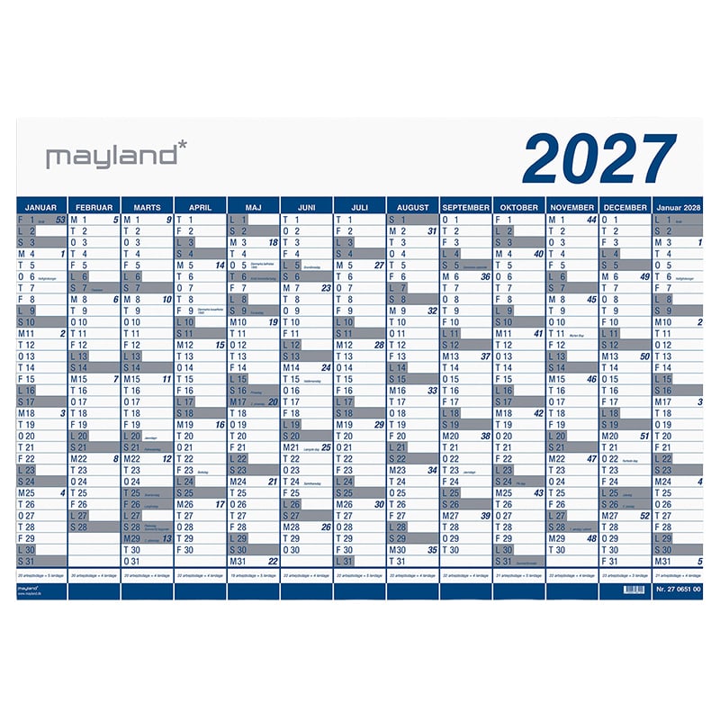 Mayland kæmpekalender 2027 - 1