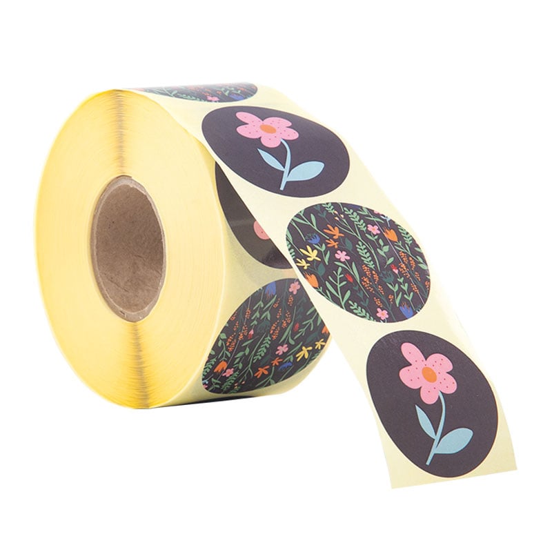 Etiket Garden black Ø49 1000st - 1