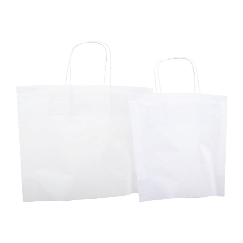 Papirbærepose Pouch hvid - 2