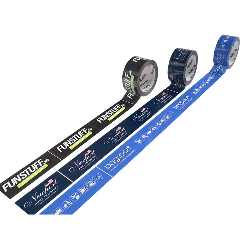 Pakketape PVC - indfarvet tape eller negativt tryk - 3