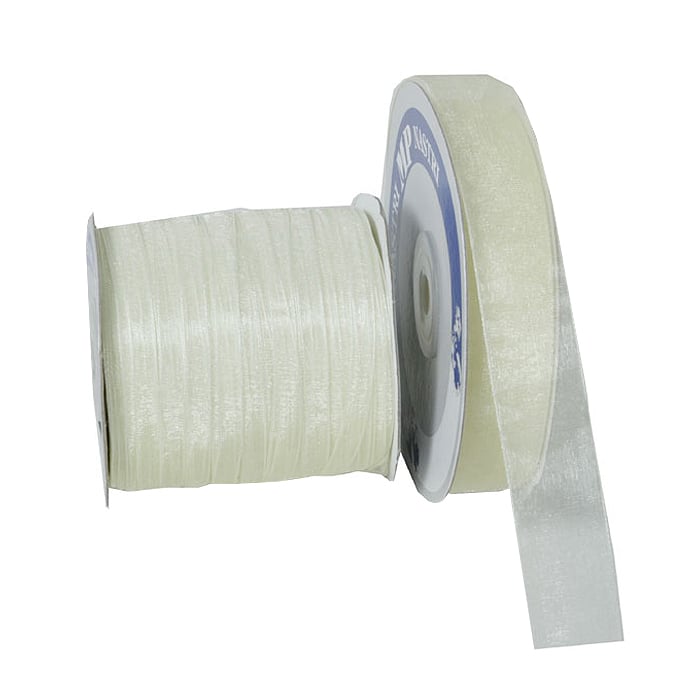 Gavebånd organza creme - 1