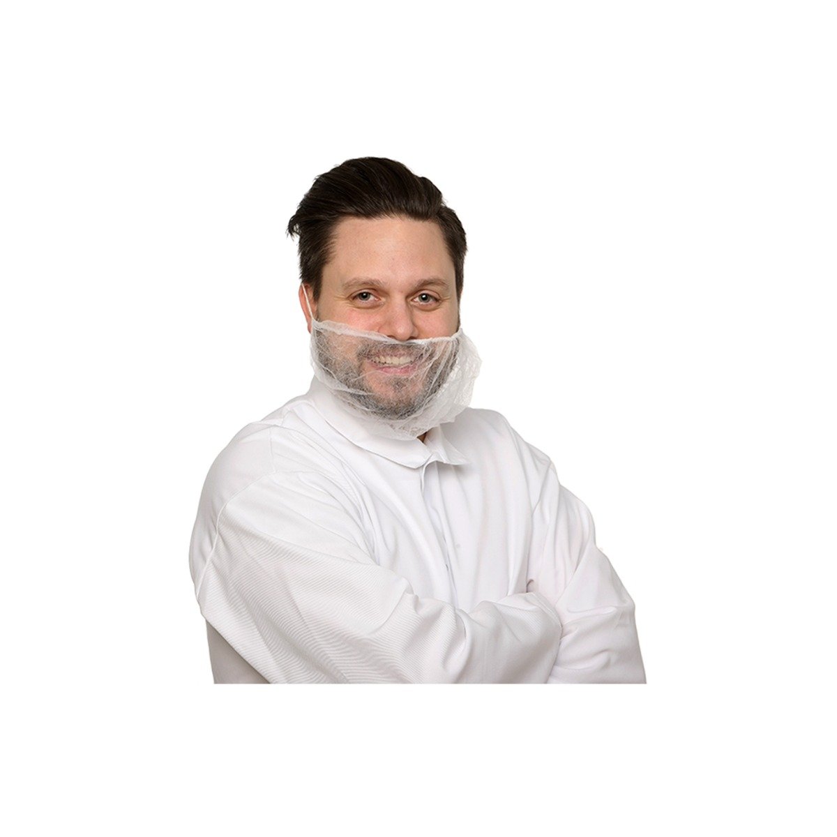 Skægbeskyttelse, hvid - 1