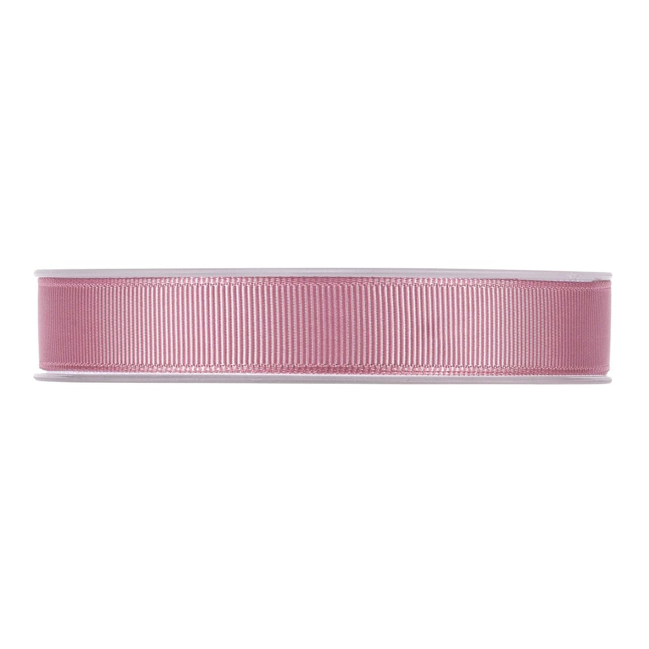 Satinbånd rillet vintage rosa - 1