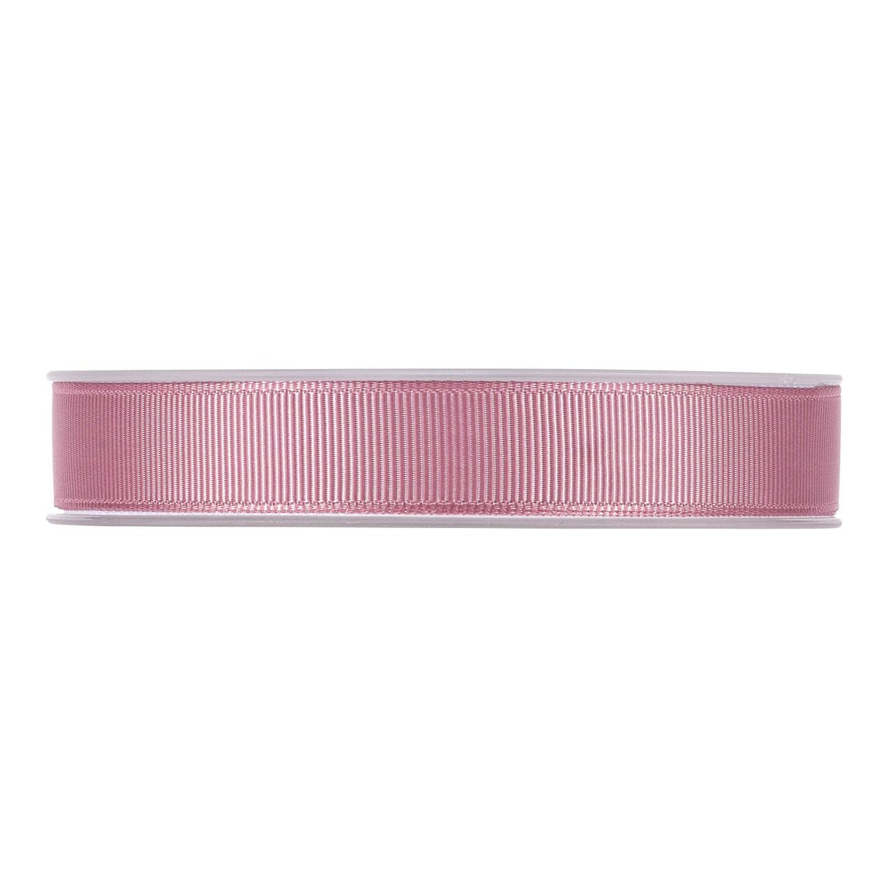 Satinbånd rillet vintage rosa - 1