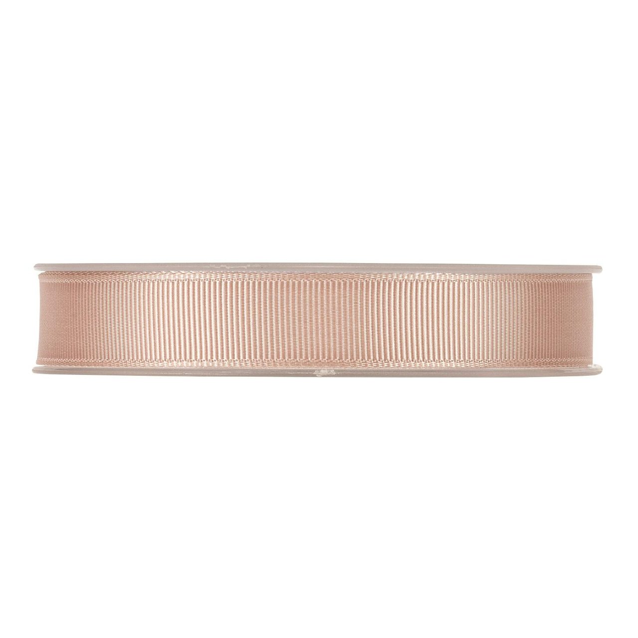 Satinbånd rillet beige - 1