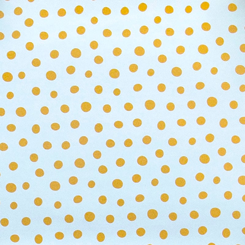 Gavepapir Miami Blue Gold Dots