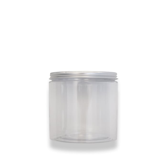 Plastkrukke med aluminiums låg - 3