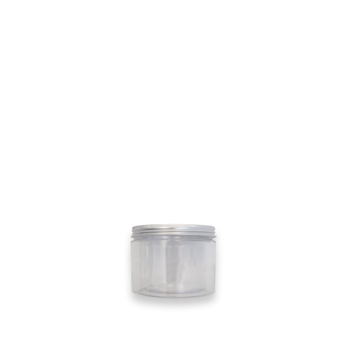 Plastkrukke med aluminiums låg - 5