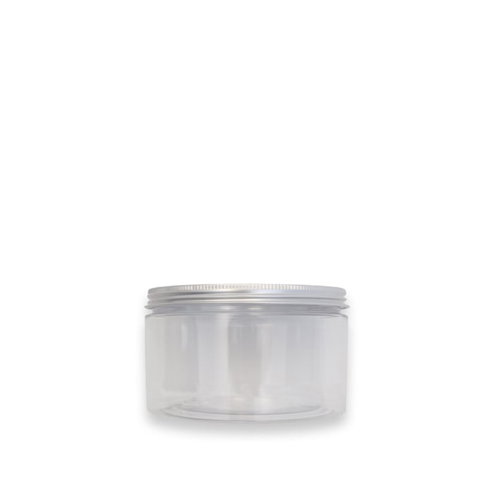 Plastkrukke med aluminiums låg - 4